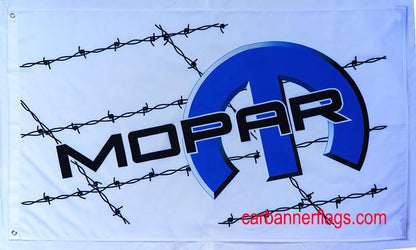 Mopar Flag-3x5 Checkered Banner-Metal Grommets