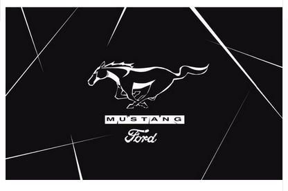 Ford Mustang Flag-3x5 Banner-100% polyester