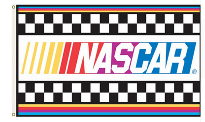 NASCAR Flag-3x5 FT Banner-100% polyester-2 Metal Grommets