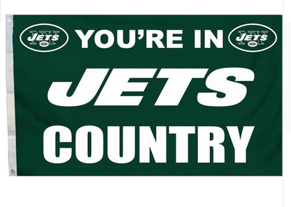 New York Jets Flag-3x5 NFL Banner-100% polyester