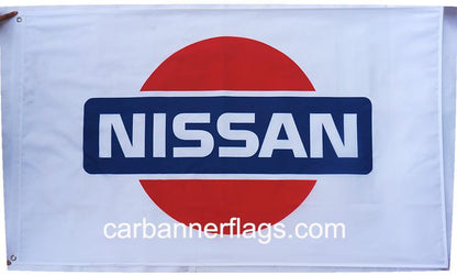 Nissan Flag-3x5 Motorsports Banner-100% polyester-White