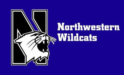 NCAA Northwestern Wildcats Flag University of Northwestern Banner 3ft x 5ft Polyester