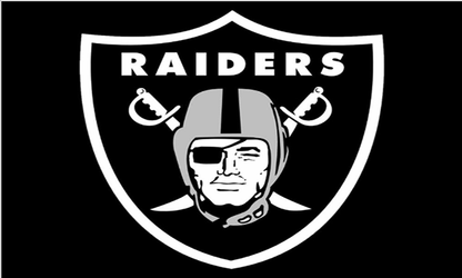 Las Vegas Raiders Flag Oakland Raiders Flag-3x5 NFL Banner-100% polyester-black
