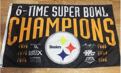 Pittsburgh Steelers Flag-3x5 NFL the Terrible Towel Flag Banner-100% polyester-Free shipping for USA