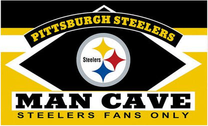 Pittsburgh Steelers Flag-3x5 NFL the Terrible Towel Flag Banner-100% polyester-Free shipping for USA