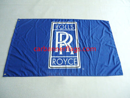 Rolls Royce Flag-3x5 Banner-100% polyester-Black