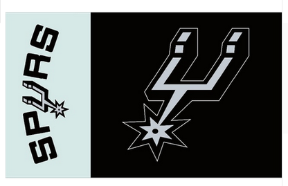 San Antonio Spurs Flag-3x5FT NBA Spurs Banner-100% polyester