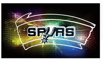 San Antonio Spurs Flag-3x5FT NBA Spurs Banner-100% polyester