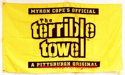 Pittsburgh Steelers Flag-3x5 NFL the Terrible Towel Flag Banner-100% polyester-Free shipping for USA