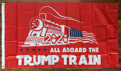 Trump Train Flag -3X5 ft  - Trump Flag Banner