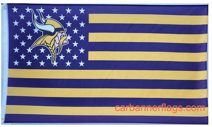 Minnesota Vikings Flag-3x5 NFL Minnesota Vikings Flag Banner-100% polyester