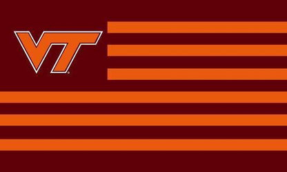 NCAA Virginia Tech Hokies Flag  University of Virginia Tech Banner 3x5FT 100D Polyester