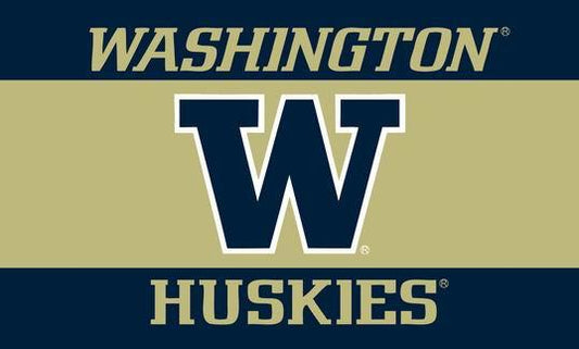 NCAA Washington Huskies Flag 100% Polyester  University of Washington Huskies Banners 3FTX 5FT