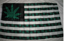 USA Weed Flag-3x5 FT Banner-100% polyester-2 Metal Grommets