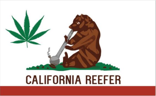 California Reefer Flag-3x5Feet - 100% polyester California States Banner Flags